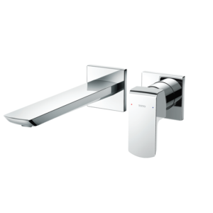 Wall-Mount Single Lever Washbasin Faucet   (Long Spout) without waste fitting