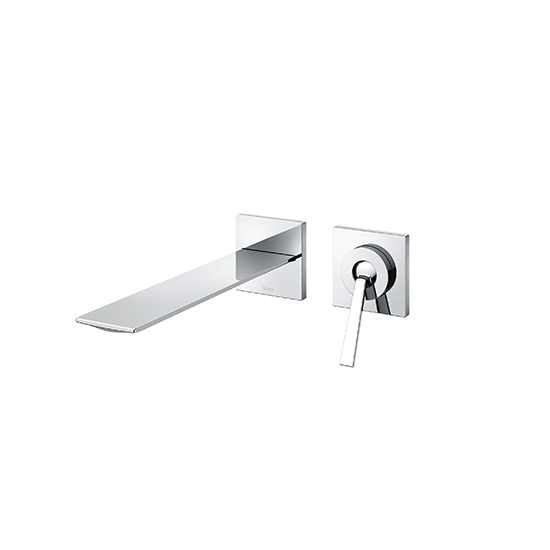 20180117055429 0 Single lever Wall Mounted Washbasin Faucet Long Spout w/o Waste Fitting
