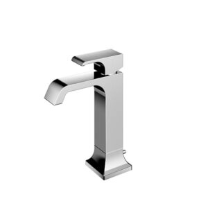 Single Lever Washbasin Faucet for Semi-tall Vessel w/Pop-up Waste