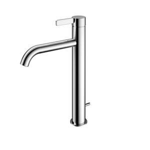 Single Lever Washbasin Faucet for Tall Vessel w/Pop-up Waste