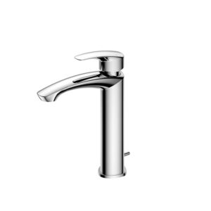 Single lever Washbasin Faucet for Semi-tall Vessel w/Pop-up Waste