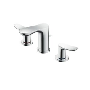 2 Handle Washbasin Faucet (3 Holes) w/o Pop-up Waste