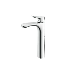 Single Lever Washbasin Faucet for Tall Vessel w/Pop-up Waste