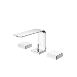 2 Handle Washbasin Faucet 3 Holes w/Pop-up Waste