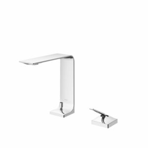 Single lever Washbasin Faucet for semi-tall Vessel w/Pop-up Waste