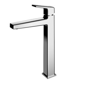 Single Lever Washbasin Faucet for Tall Vessel w/o Pop-up Waste