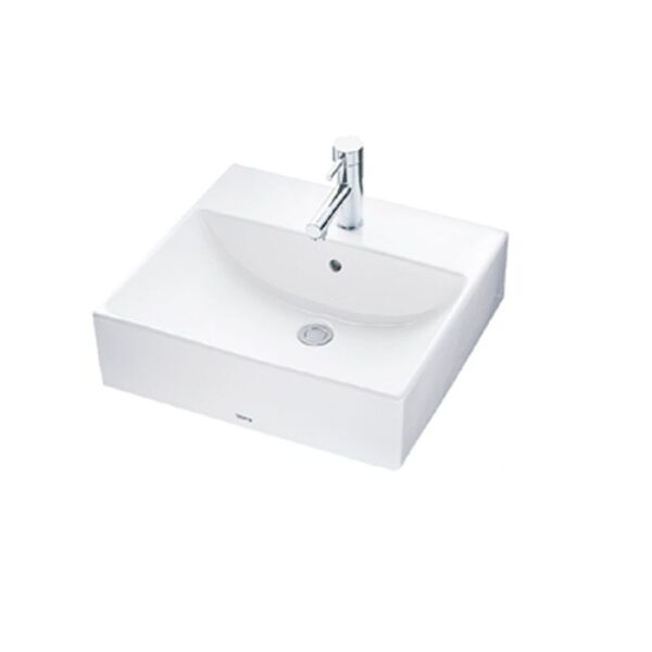 toto table top lavatory lw710cm nw1 white Console Wash Basin